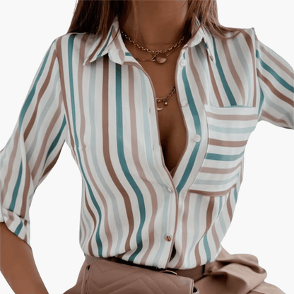 Women's Classic Crew Neck Blouse Long Sleeve Plain Cotton