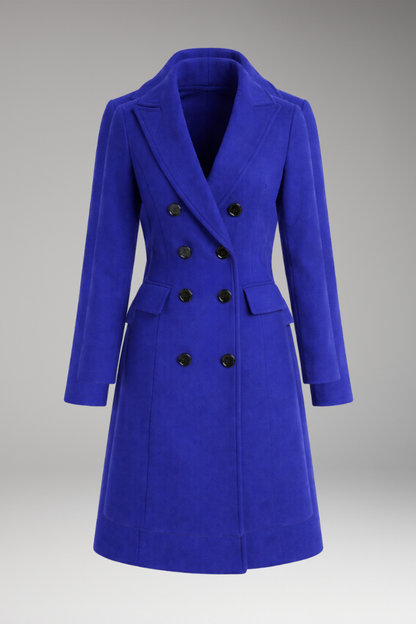 Women's Shawl Collar Coat with Waist Belt - Vonnera