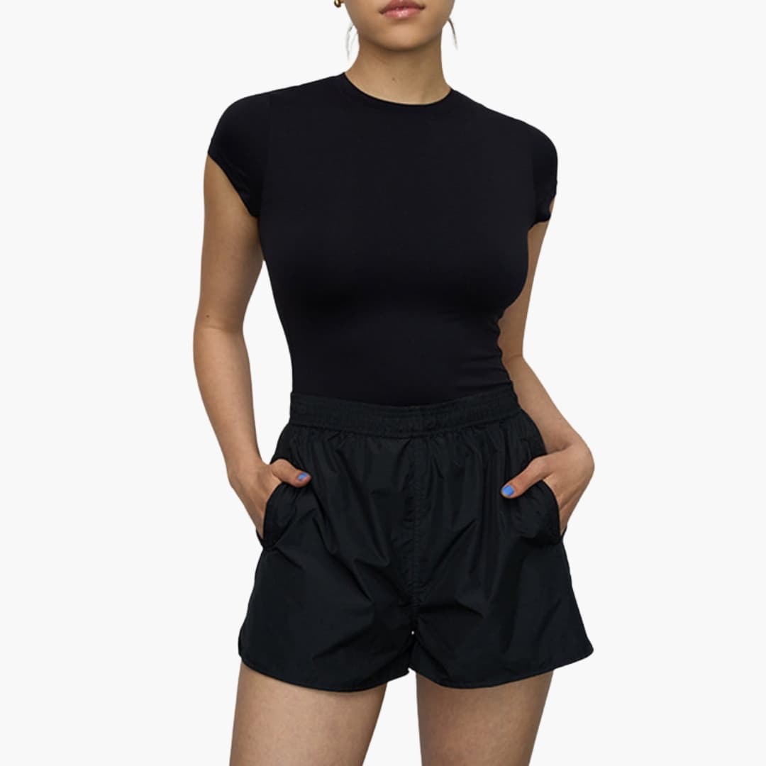 Women's Crew Neck Short Sleeve Stretch T-Shirt - Vonnera