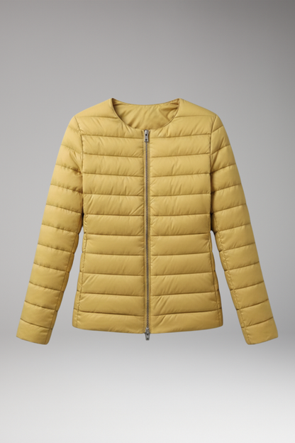 Women's Down Filled Parka Jacket Waterproof Zipper Pockets - Vonnera