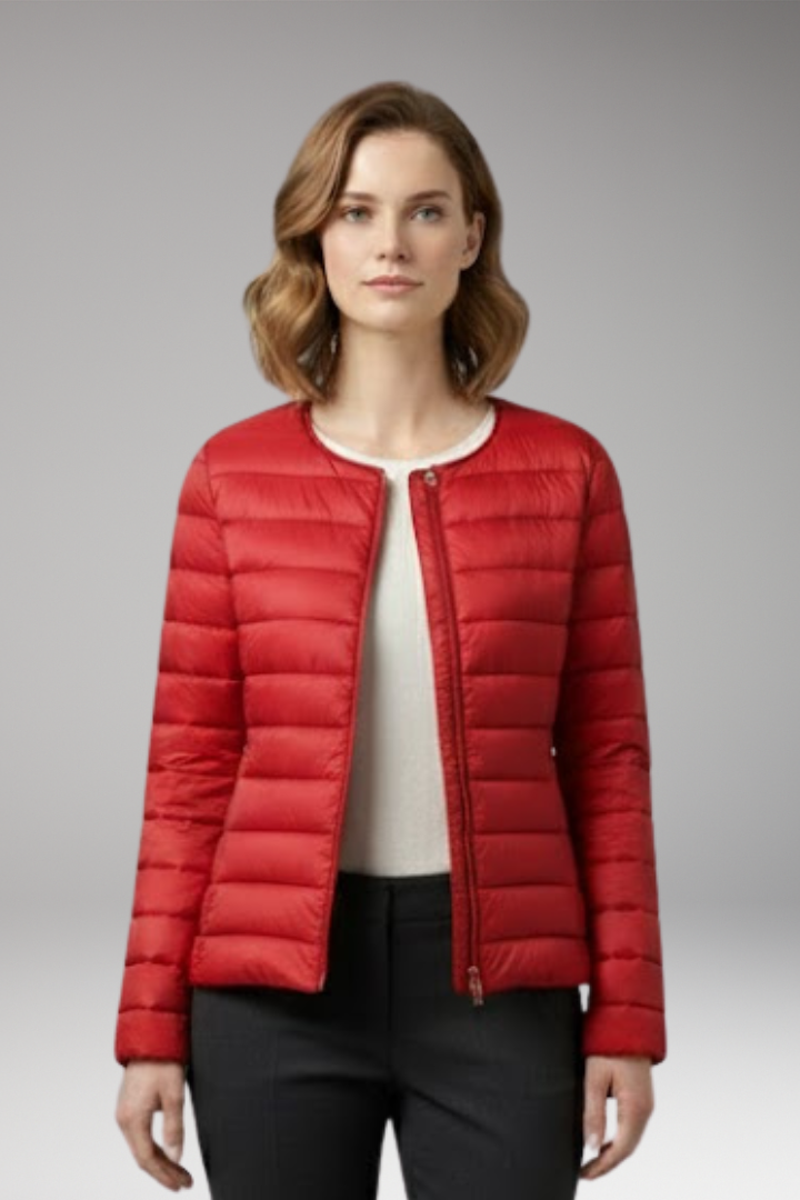 Women's Down Filled Parka Jacket Waterproof Zipper Pockets