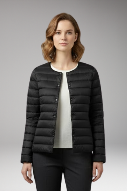 Women's Down Filled Parka Jacket Waterproof Zipper Pockets