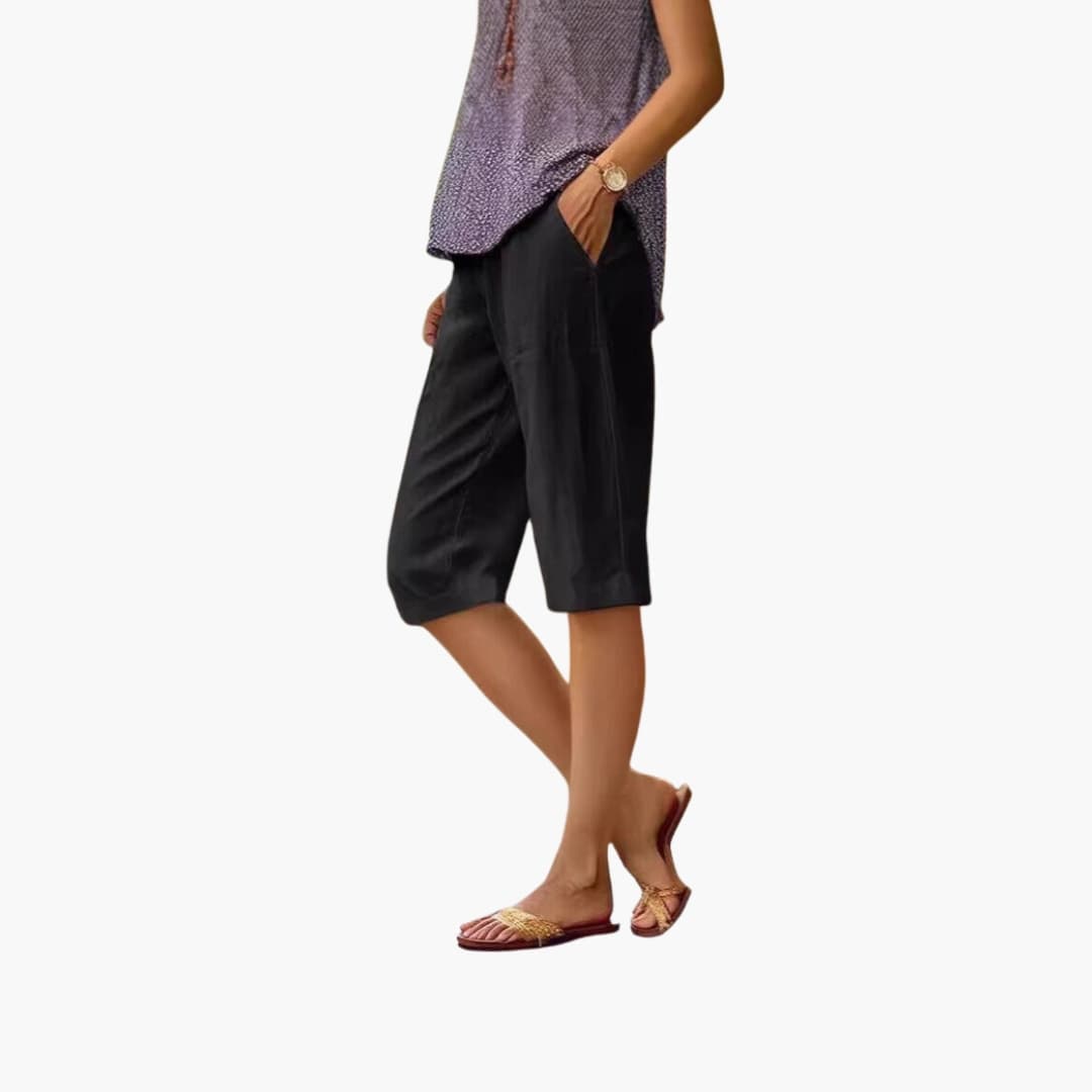 Women's Relaxed Fit Drawstring Shorts with Pockets