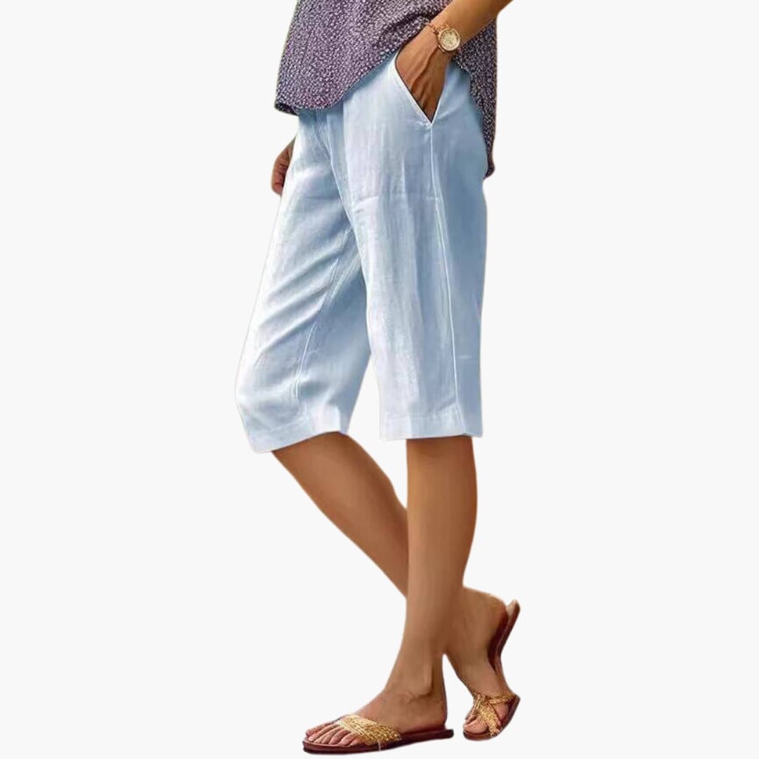 Women's Relaxed Fit Drawstring Shorts with Pockets