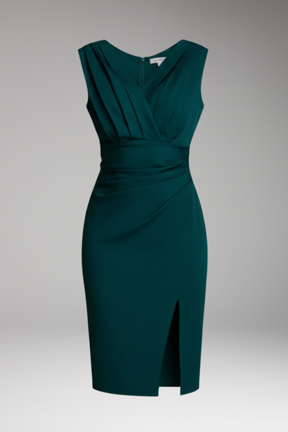 Women's A-Line Dress Detailed Design - Vonnera