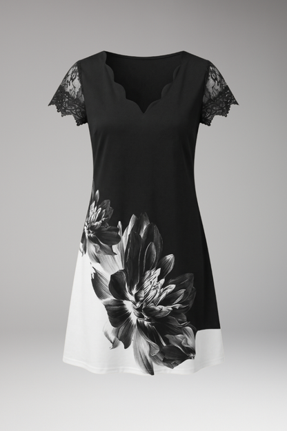 Women's Elegant Dress Detailed Timeless Design - Vonnera