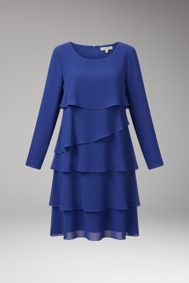 Women's Long Sleeve Layered Dress - Vonnera