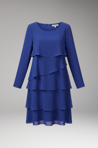 Women's Long Sleeve Layered Dress - Vonnera