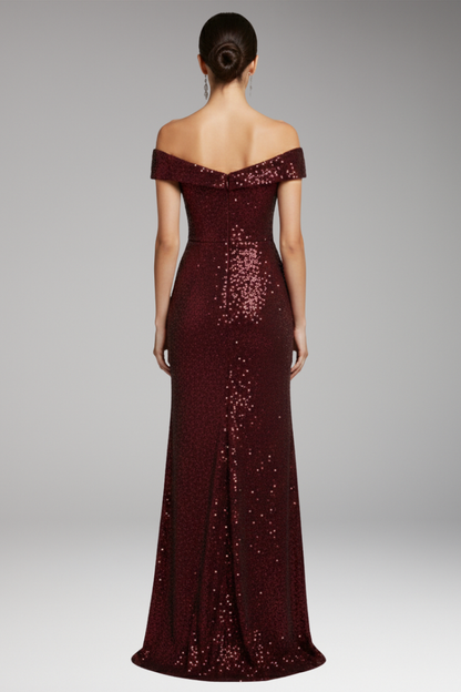 Women's Off Shoulder Sequin Dress