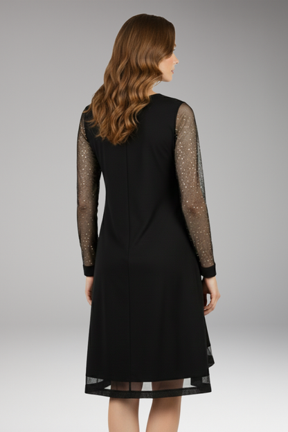 Women's Sequined Dress Plunging Neckline