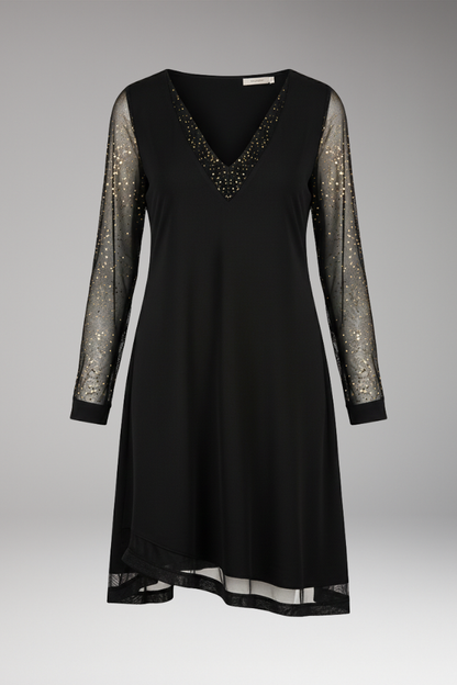 Women's Sequined Dress Plunging Neckline - Vonnera