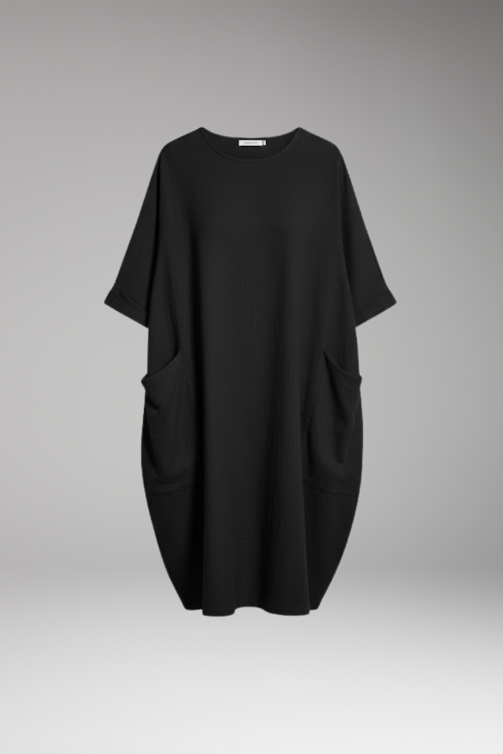 Women's Short Sleeve Round Neck Dress - Vonnera