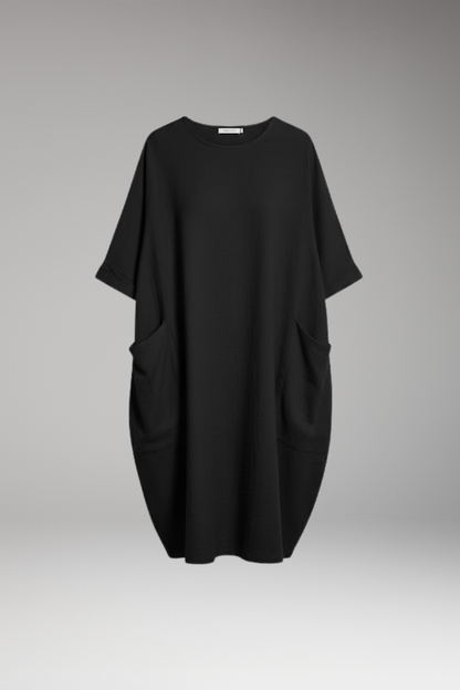 Women's Short Sleeve Round Neck Dress - Vonnera