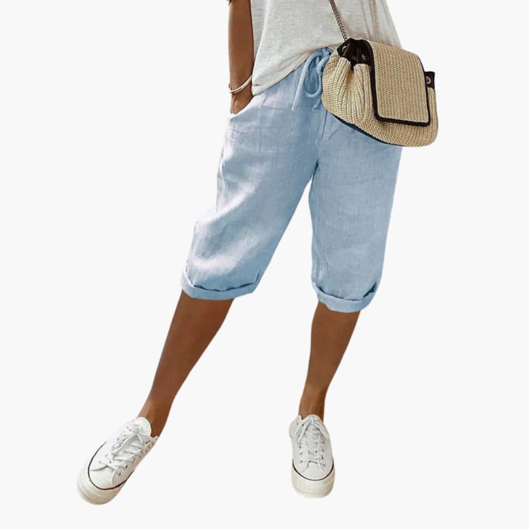 Women's Straight Leg Elastic Shorts