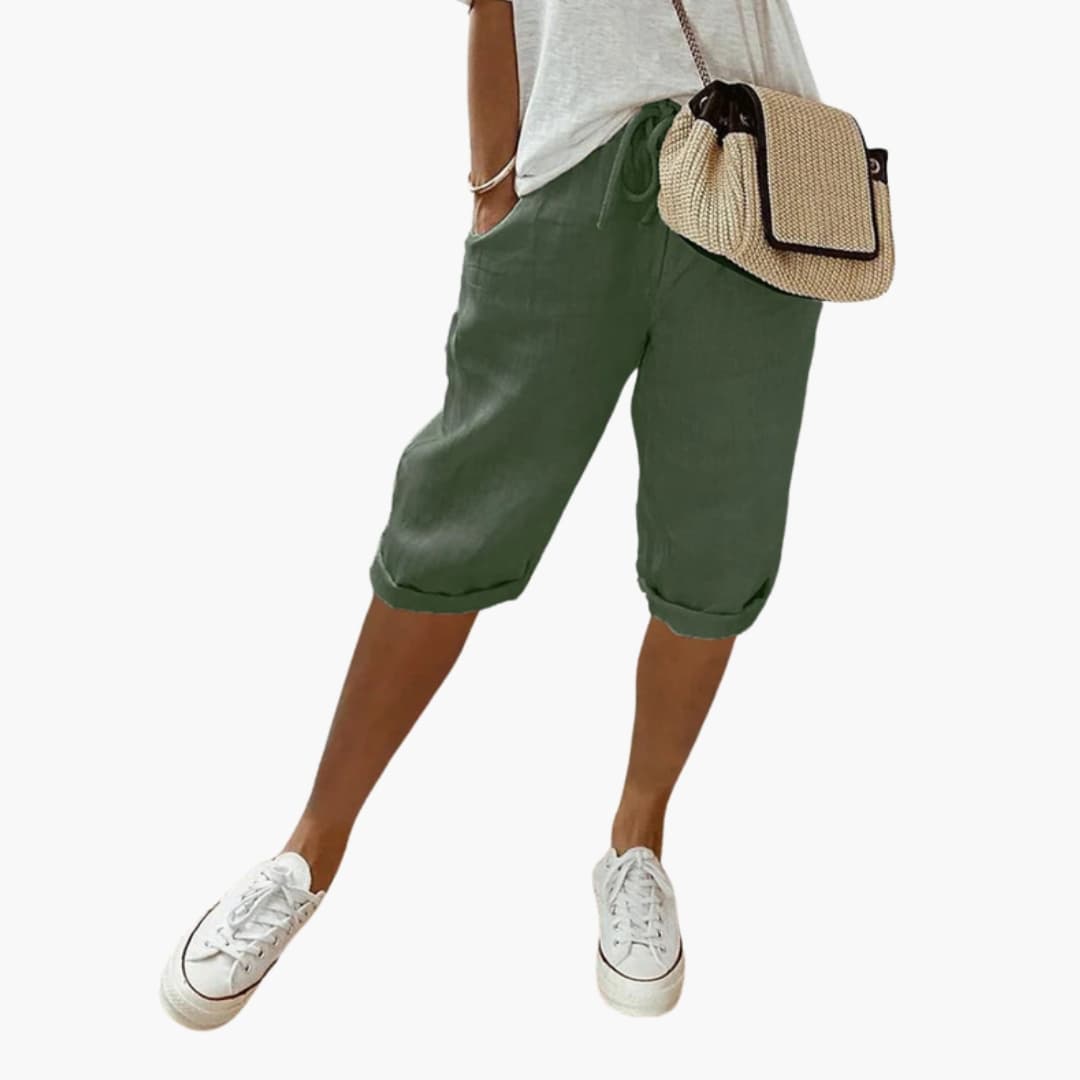 Women's Straight Leg Elastic Shorts