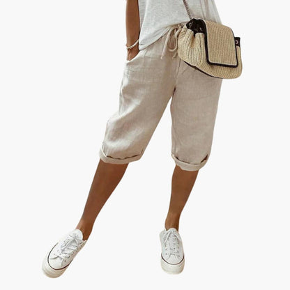 Women's Straight Leg Elastic Shorts