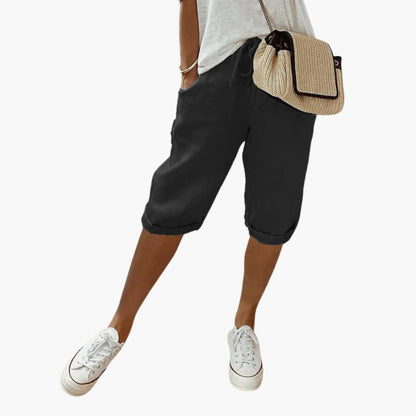 Women's Straight Leg Elastic Shorts - Vonnera