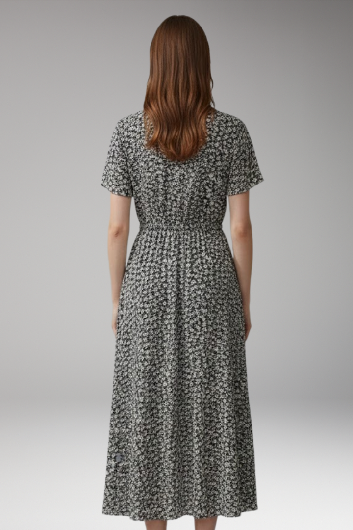 Women's Floral Dress Flowing Silhouette