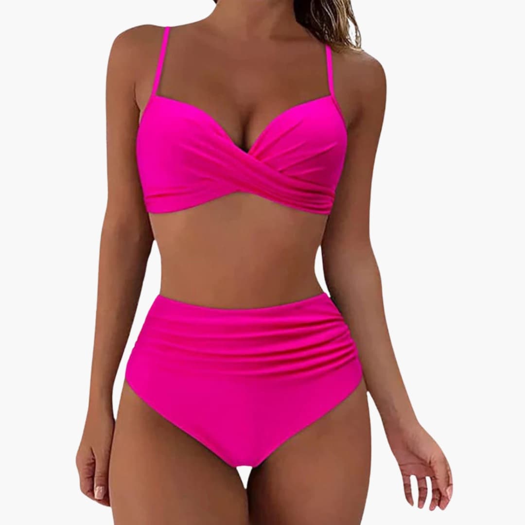 Women's Floral Bikini Set Elastic Waist - Vonnera