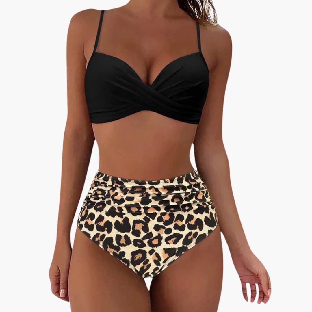 Women's Floral Bikini Set Elastic Waist
