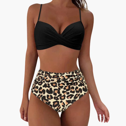 Women's Floral Bikini Set Elastic Waist
