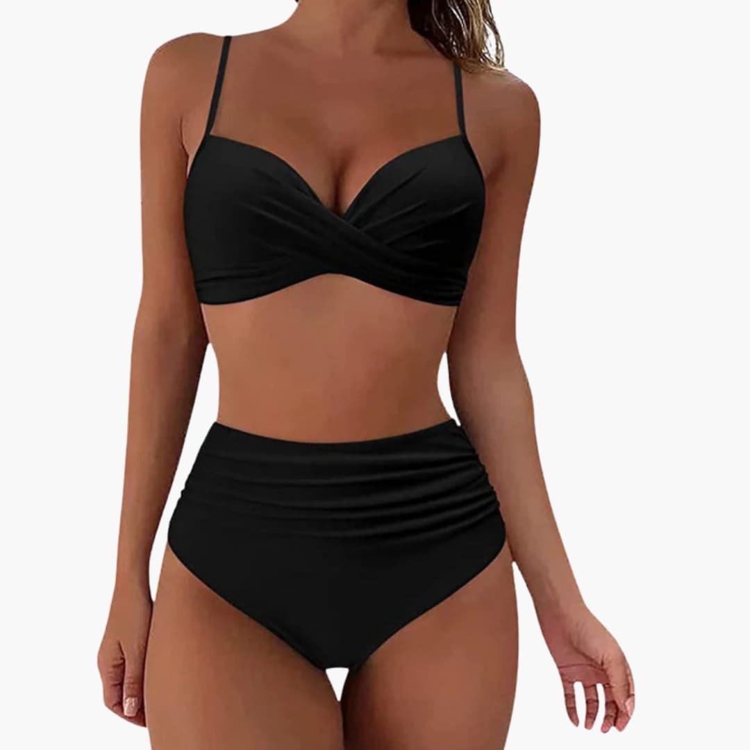 Women's Floral Bikini Set Elastic Waist