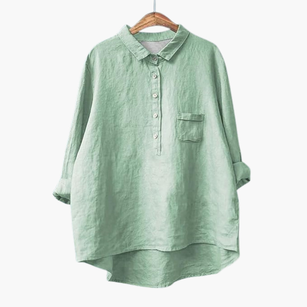 Women's Floral Crew Neck Short Sleeve Blouse