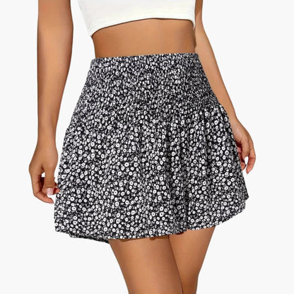 Women's Elastic Waist Floral Shorts