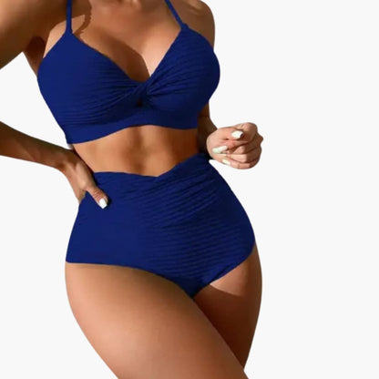 Women's Animal Print High Waisted Bikini Set - Vonnera