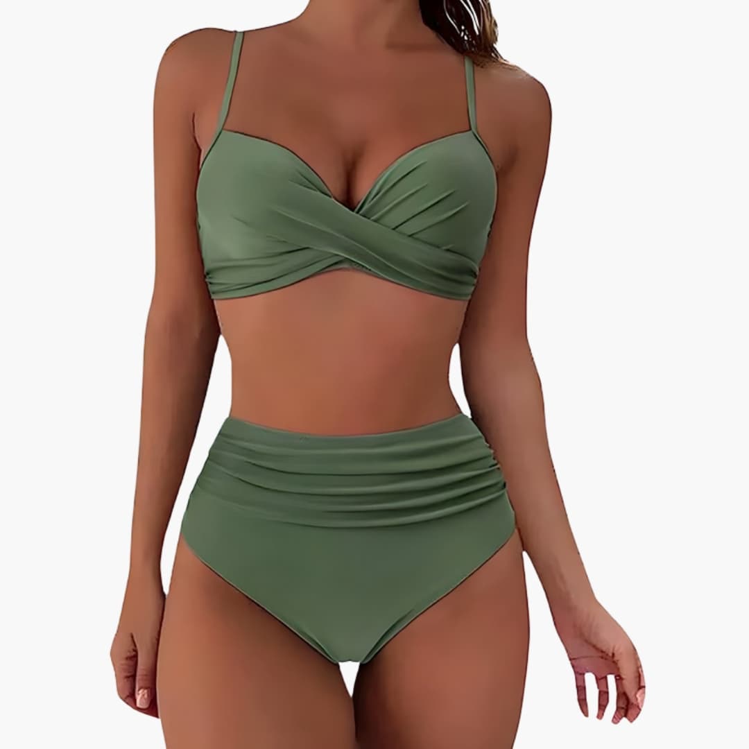 Women's High Waisted Bikini Adjustable Straps - Vonnera