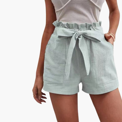 Women's High Waisted Shorts Cotton Drawstring Pockets