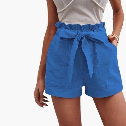 Women's High Waisted Shorts Cotton Drawstring Pockets