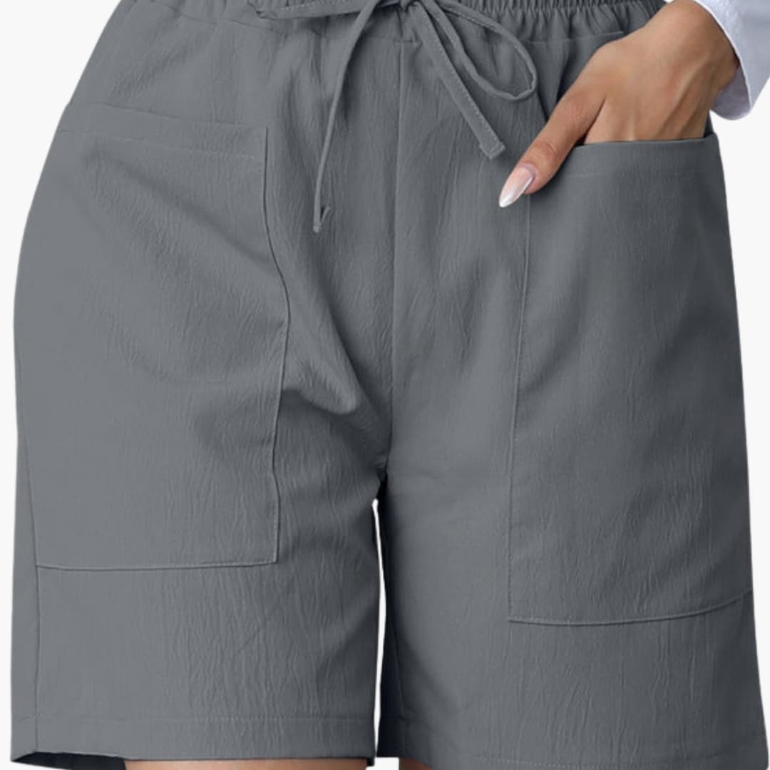 Women's Wide Leg Shorts High Waisted with Pockets - Vonnera