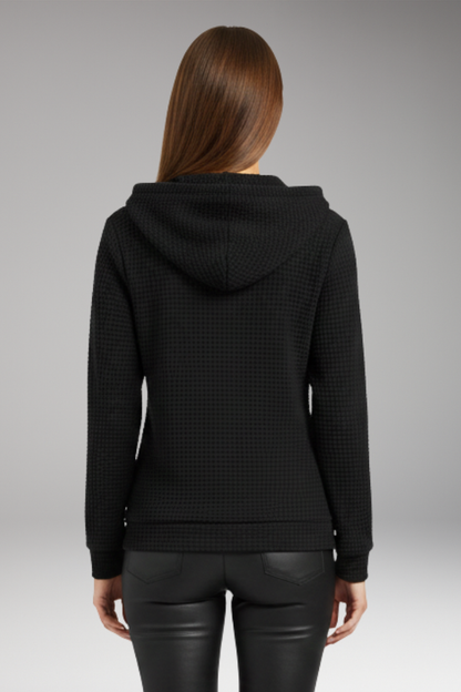 Women's Zipper Hoodie Drawstring Adjustable