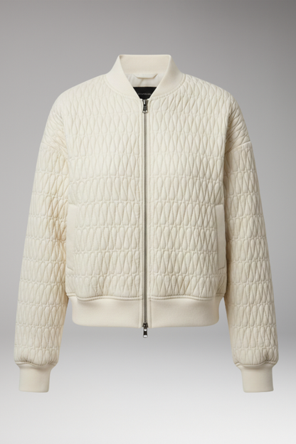 Women's Quilted Jacket Front Zip Closure - Vonnera
