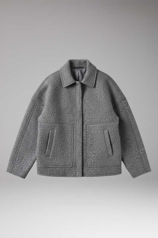 Women's Zip Front Jacket Ribbed Edge - Vonnera