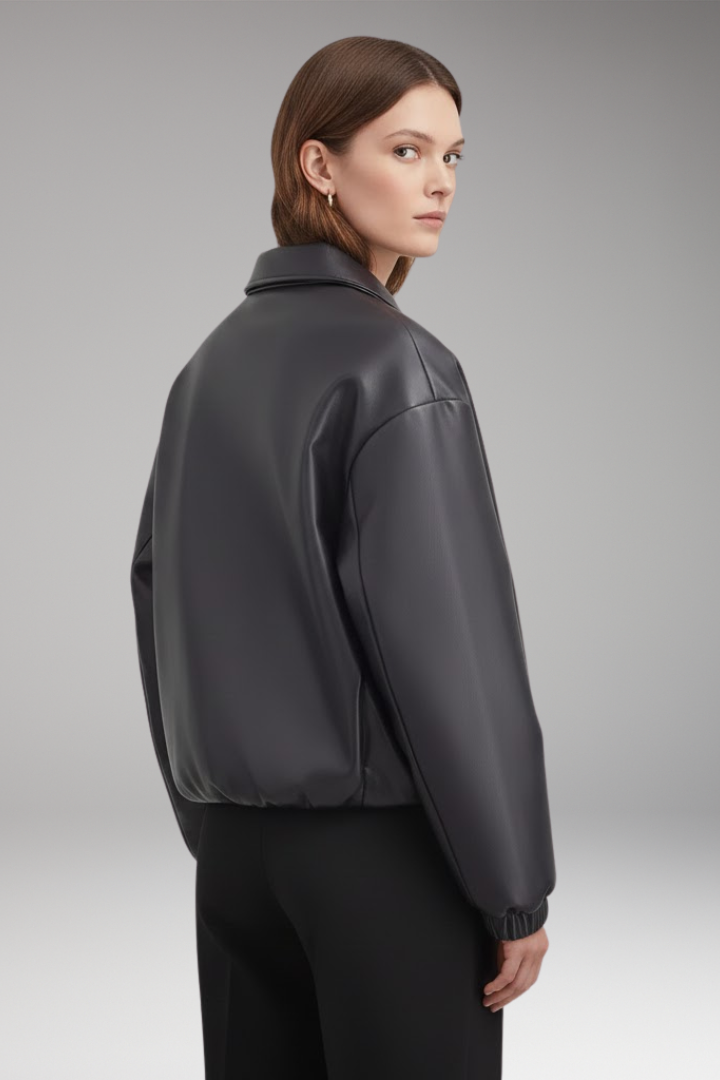 Women's Zip Jacket Ribbed Hem