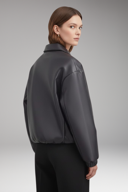 Women's Zip Jacket Ribbed Hem