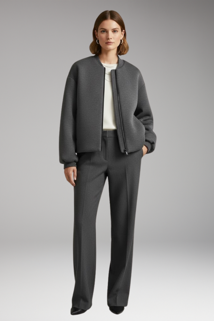 Women's Zipper Jacket with Side Pockets