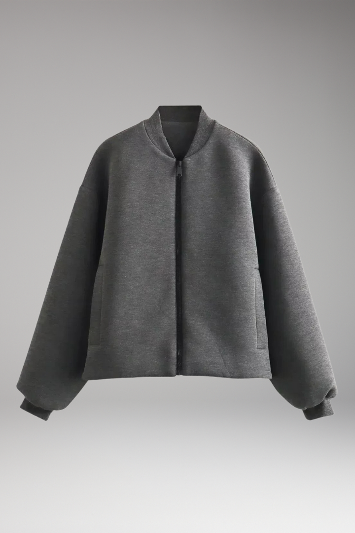 Women's Zipper Jacket with Side Pockets - Vonnera