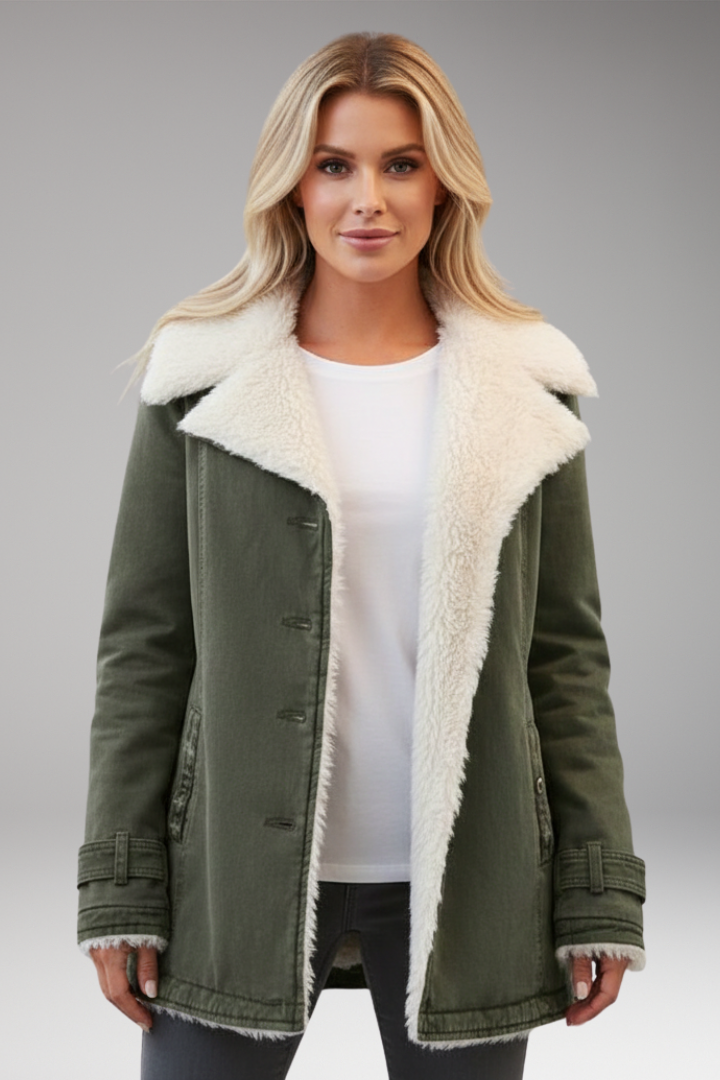 Women's High Collar Zipper Jacket