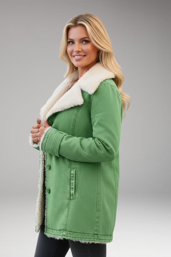 Women's High Collar Zipper Jacket