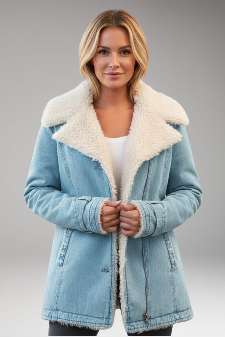Women's High Collar Zipper Jacket