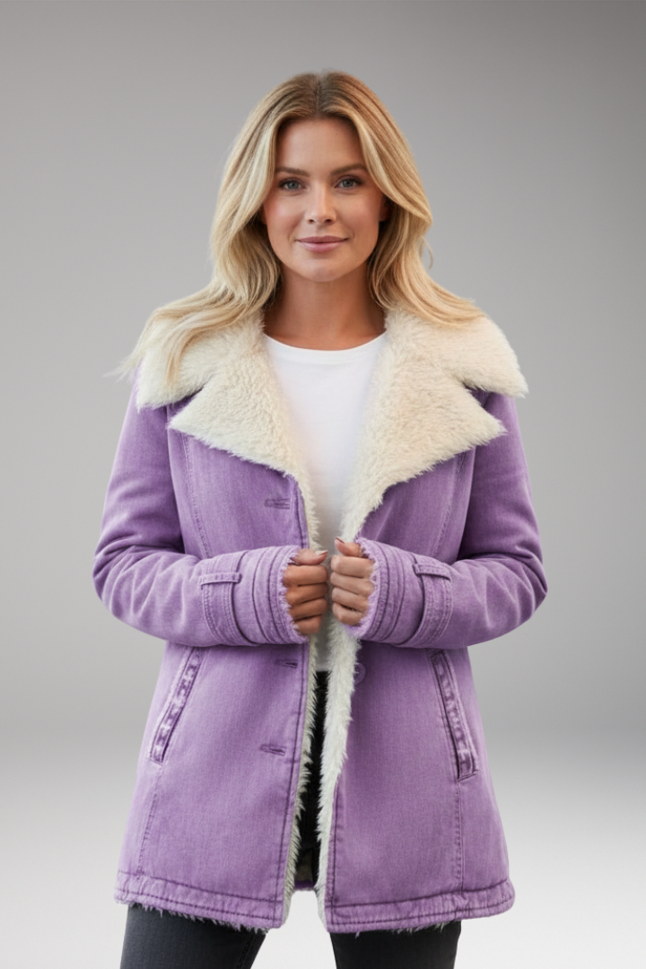 Women's High Collar Zipper Jacket