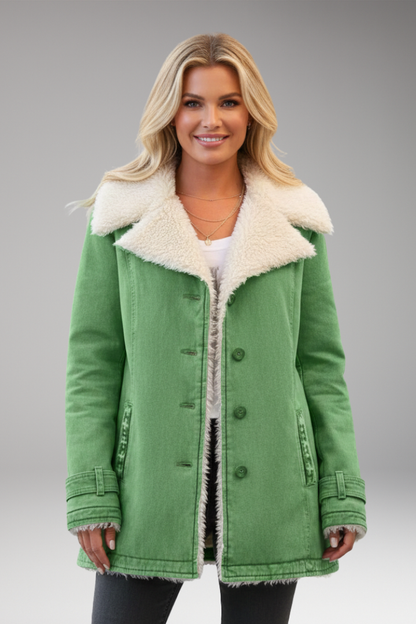 Women's High Collar Zipper Jacket