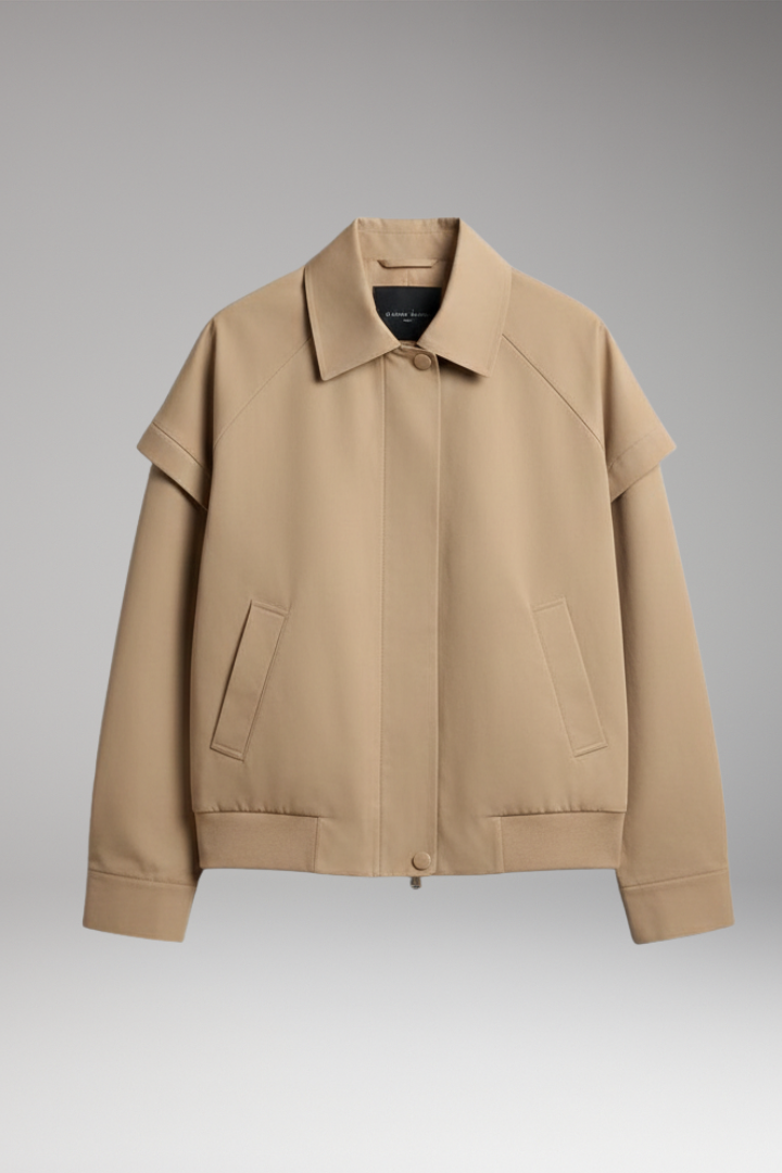 Women's Lapel Neck Jacket Front Closure - Vonnera