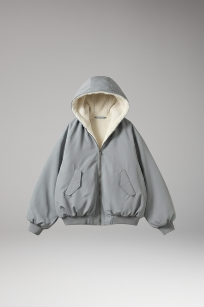 Women's Hooded Jacket Lined Zip Up - Vonnera
