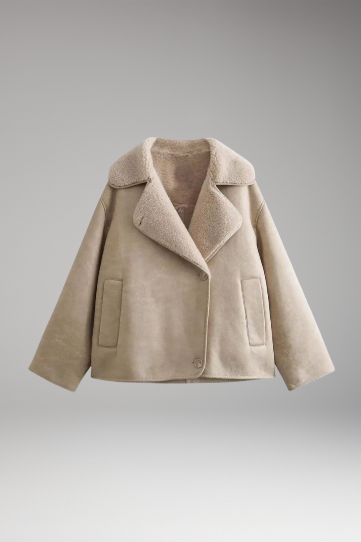 Women's Blazer Jacket Notched Collar Button Closure - Vonnera