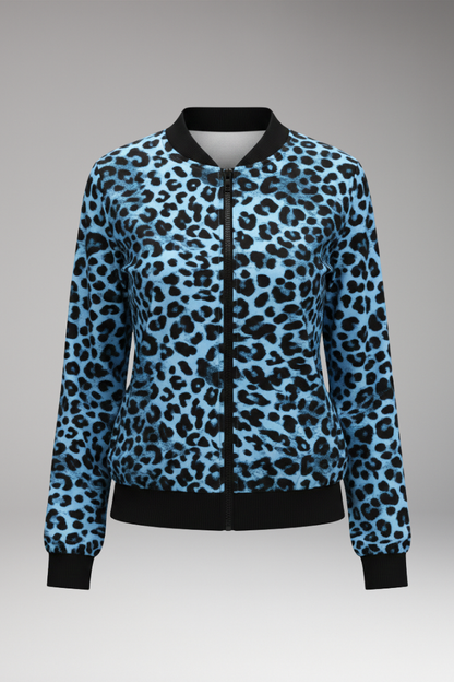 Women's Patterned Jacket Ribbed Trim - Vonnera