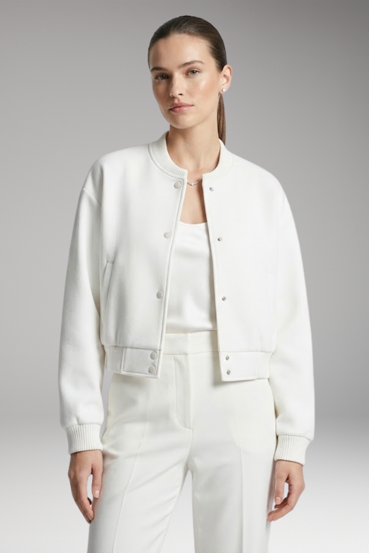 Women's Snap Closure Cropped Jacket